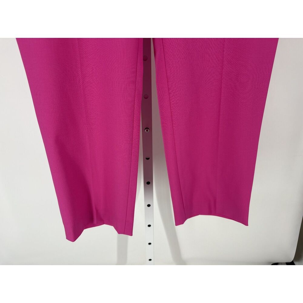 Theory Hot Pink Slim Fit Career Workwear Trousers - Picture 3 of 6